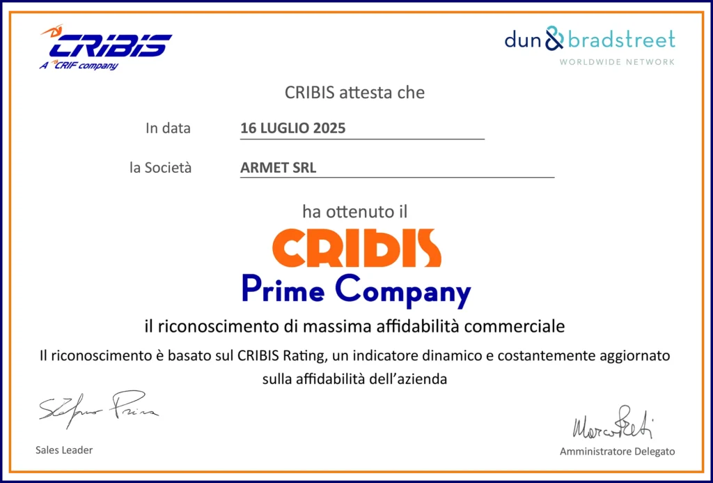 ATTESTATO CRIBIS_ARMET - ITA